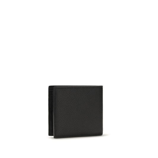 Saint Laurent Black Calf Leather Bos Taurus Wallet Curated Luxury Accessories by Orvyn