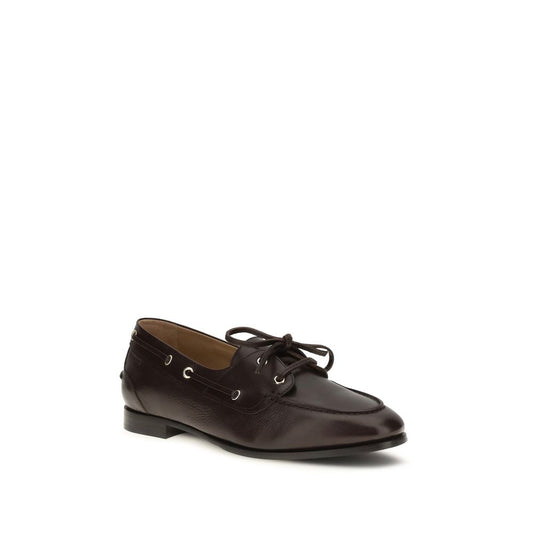 Bally Brown Calf Leather Bos Taurus Slip-On Loafers Curated Luxury Accessories by Orvyn