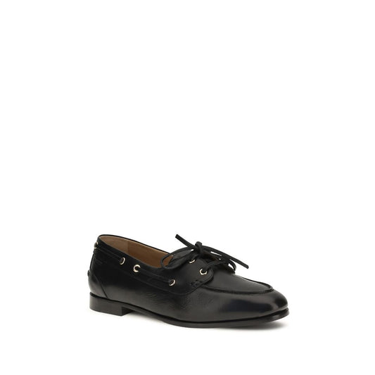 Bally Black Calf Leather Bos Taurus Slip-On Loafers Curated Luxury Accessories by Orvyn