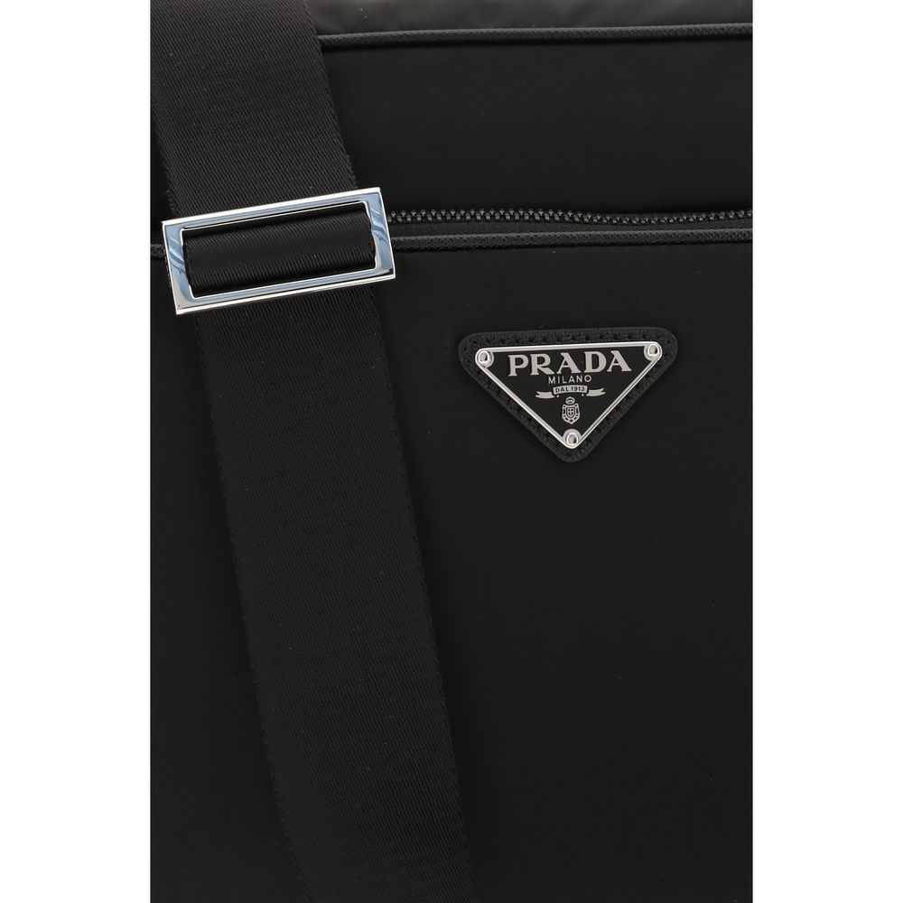 Prada Black Recycled Polyamide Shoulder Bag Curated Luxury Accessories by Orvyn