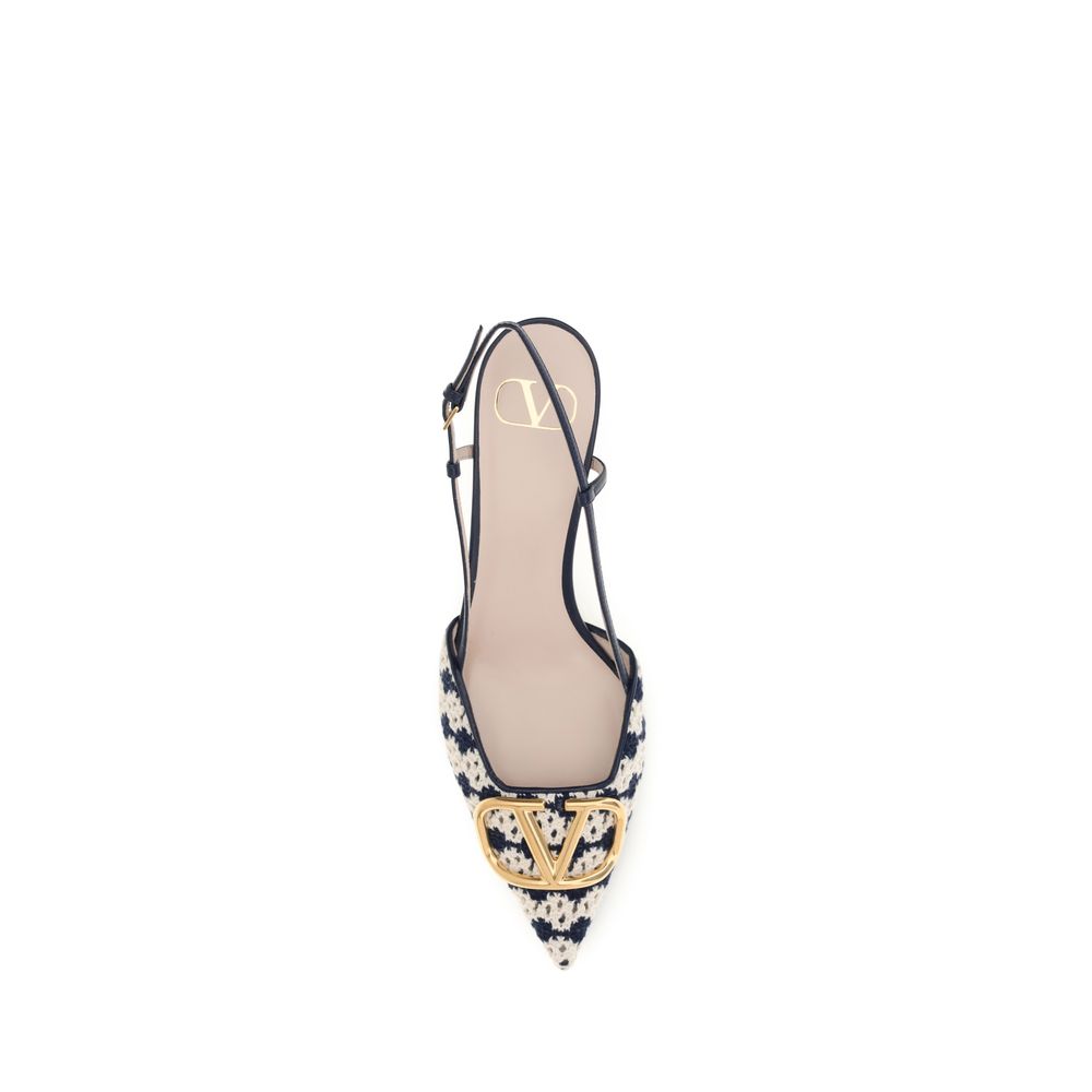 Valentino Garavani Multicolor Goatskin Mid Heel Pumps Curated Luxury Accessories by Orvyn