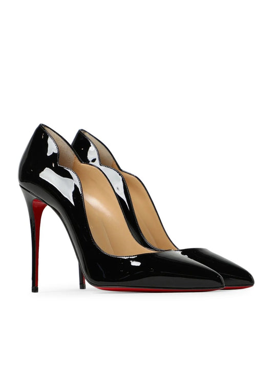 Christian Louboutin Black Patent Leather Hot Chick Pumps 100 Curated Luxury Accessories by Orvyn