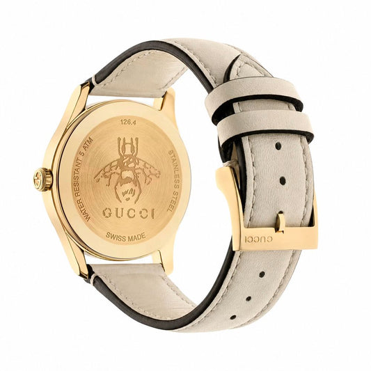 Gucci Beige Leather Dress Watch Curated Luxury Accessories by Orvyn