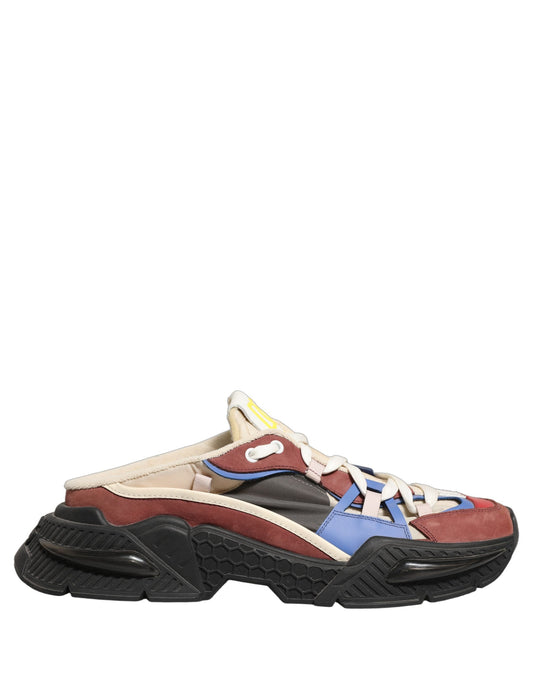 Dolce & Gabbana Multicolor Panelled Airmaster Sneakers Shoes Curated Luxury Accessories by Orvyn