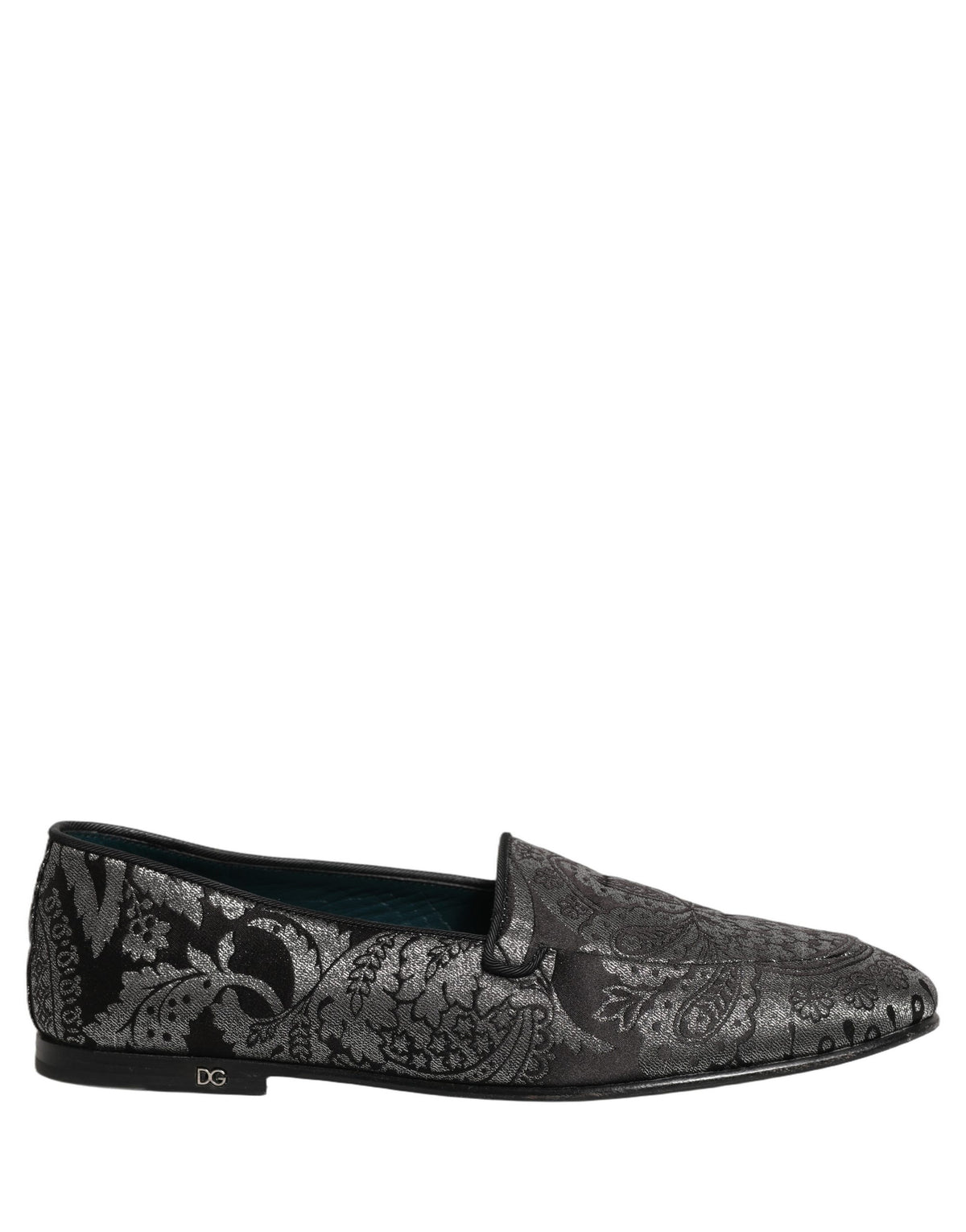 Dolce & Gabbana Silver 'Slip-On' Mini Loafers