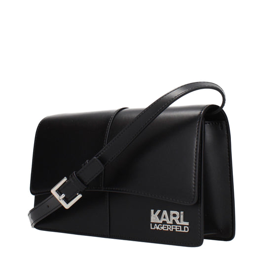 Karl Lagerfeld Black Polyethylene Crossbody Bag Curated Luxury Accessories by Orvyn