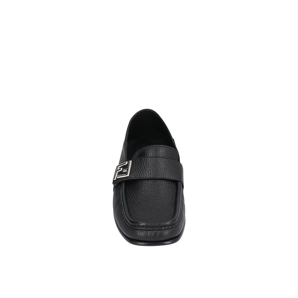 Fendi Black 'Slip-On' Loafers schwarz