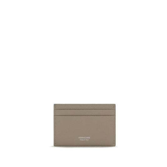 Ferragamo Beige Calf Leather Bos Taurus Wallet Curated Luxury Accessories by Orvyn