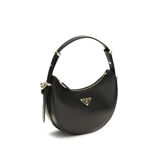 Prada Black Small Arqué Shoulder Bag