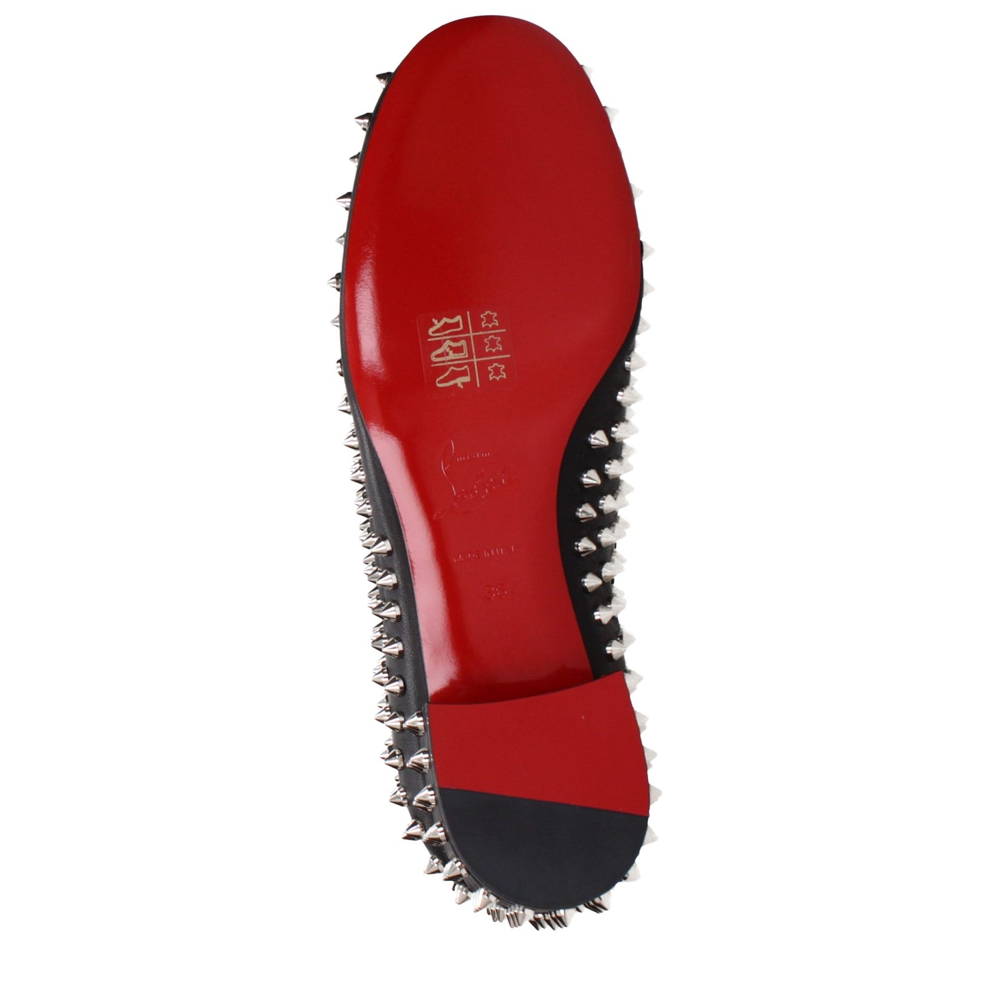 Christian Louboutin Black Leather Slip-On Loafers Curated Luxury Accessories by Orvyn