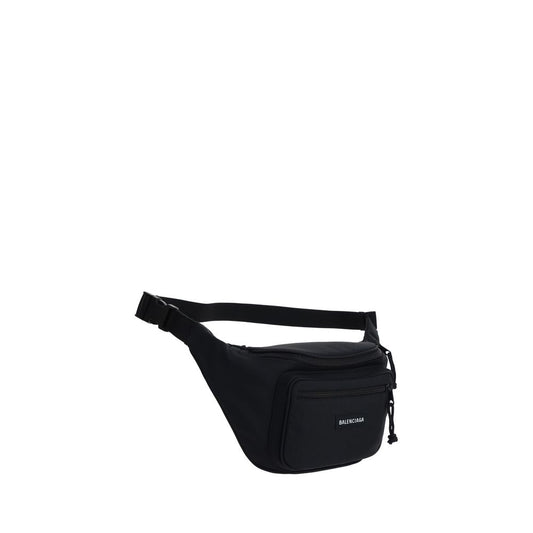 Balenciaga Black Explorer Fanny Pack Clutch schwarz