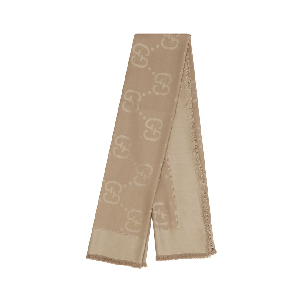 Gucci Brown Wool Oves Aries Scarf Curated Luxury Accessories by Orvyn