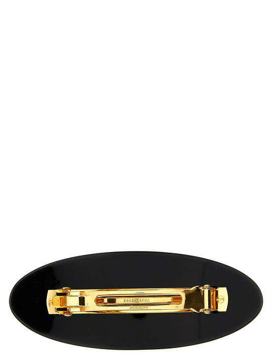 Balenciaga Black Other Fibres Hair Clip Curated Luxury Accessories by Orvyn