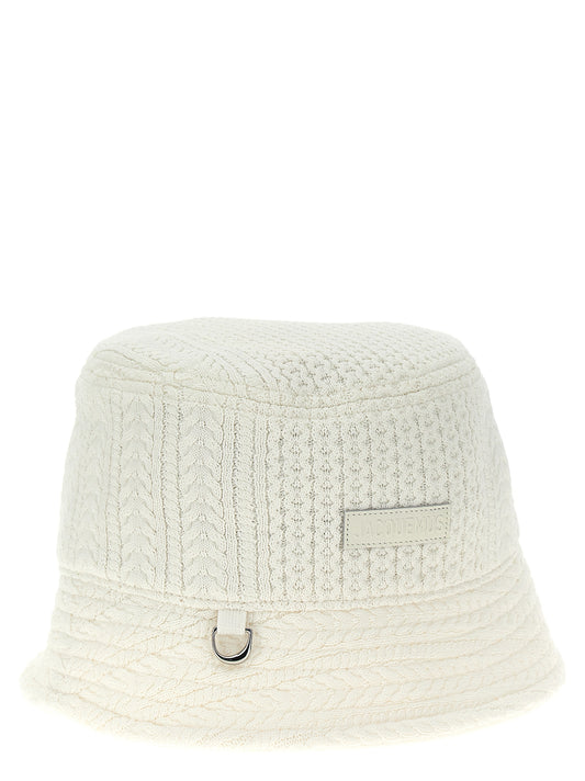 Jacquemus White Viscose Bucket Hat Curated Luxury Accessories by Orvyn