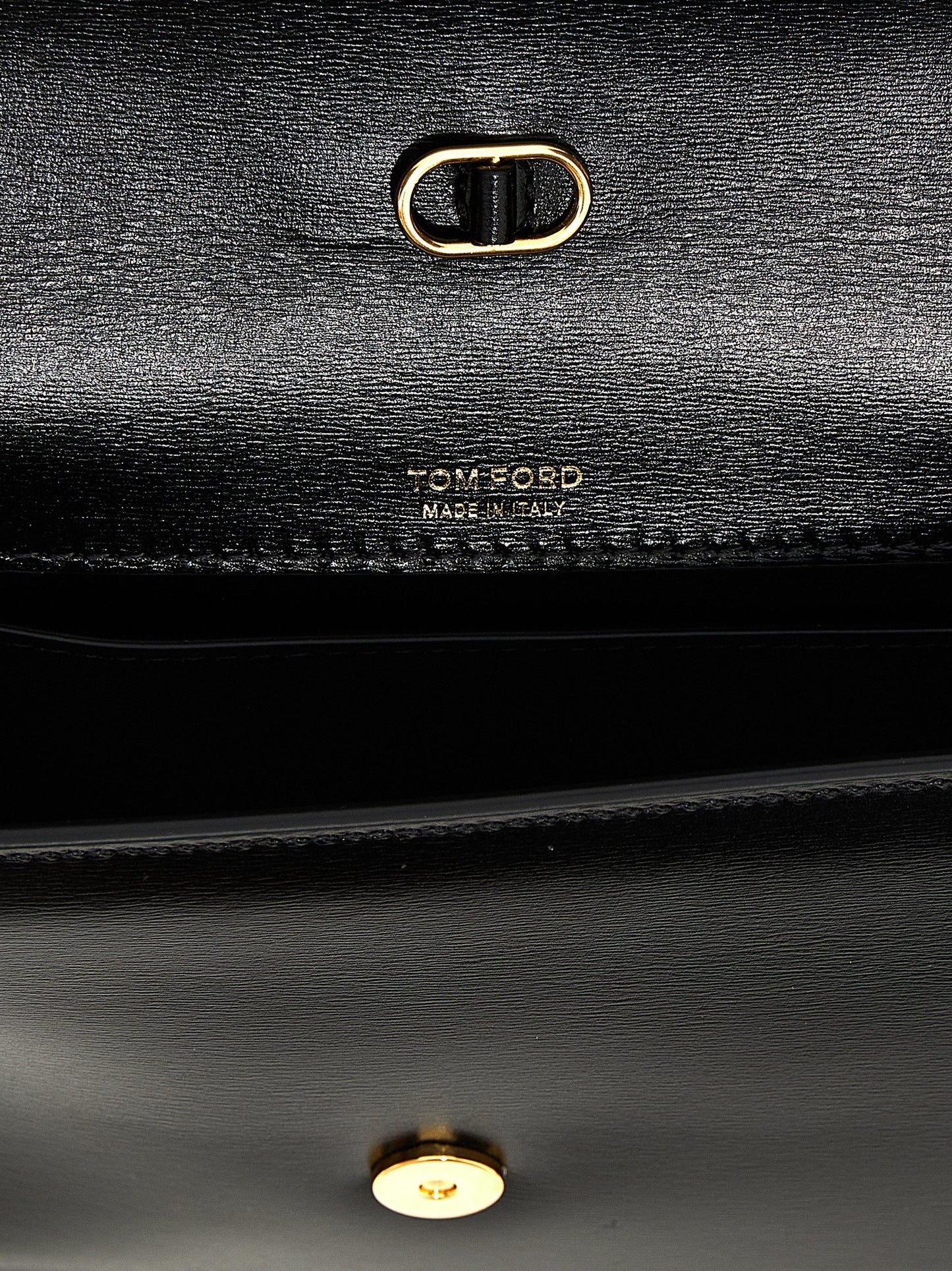 Tom Ford Black Leather Crossbody Bag Curated Luxury Accessories by Orvyn