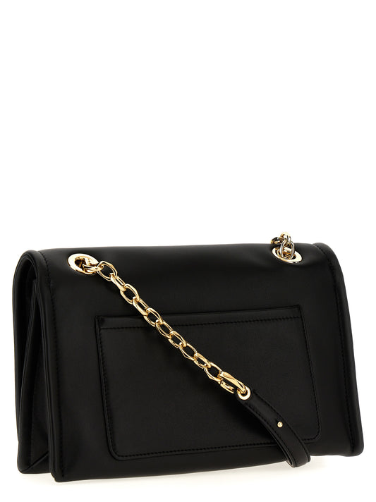Valentino Garavani Black Lamb Leather Shoulder Bag Curated Luxury Accessories by Orvyn