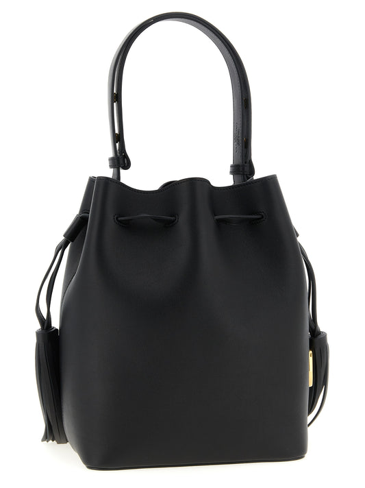 Valentino Garavani Black Calfskin Shoulder Bag Curated Luxury Accessories by Orvyn