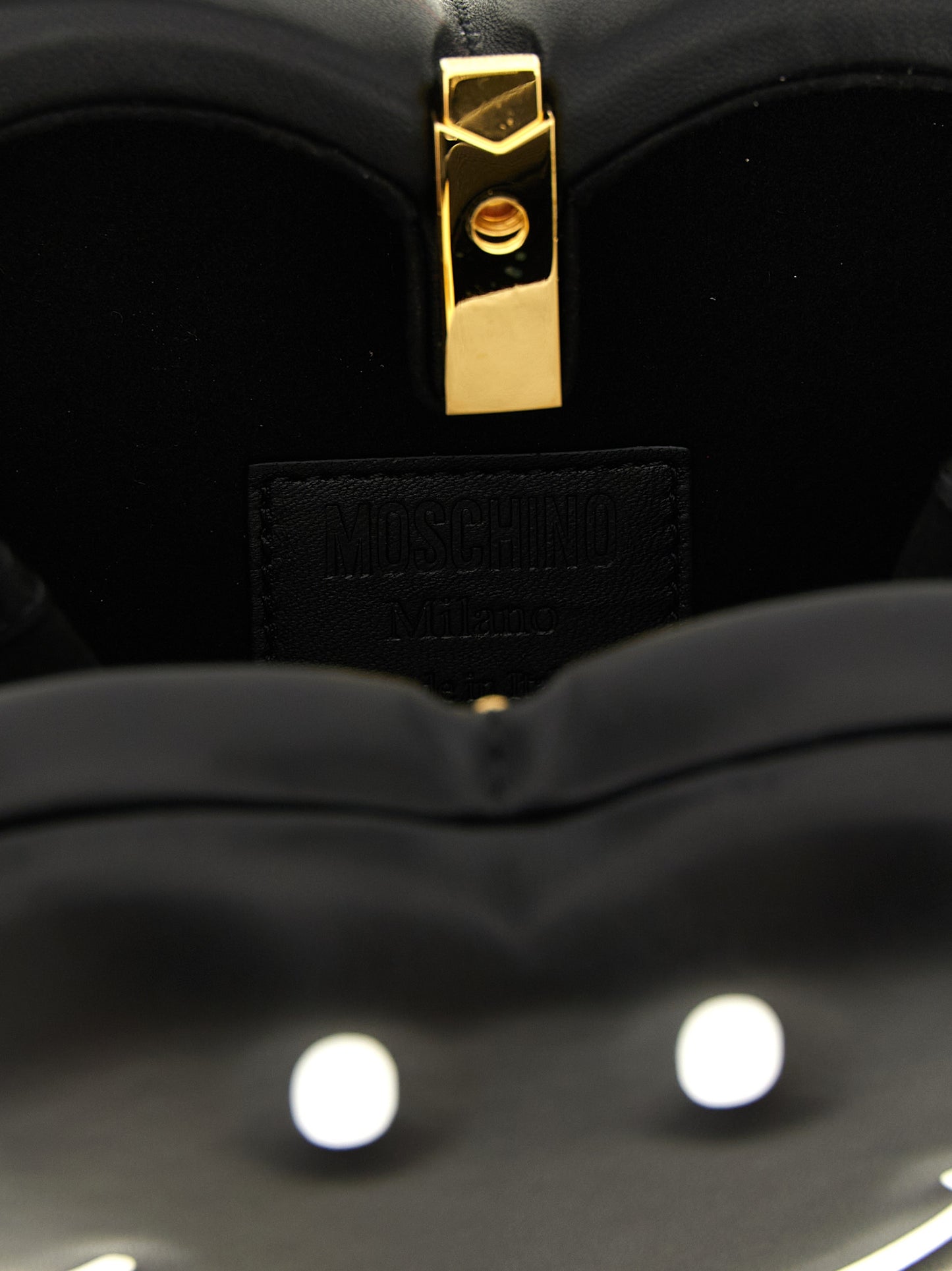 Moschino Black Polyester Handbag Curated Luxury Accessories by Orvyn