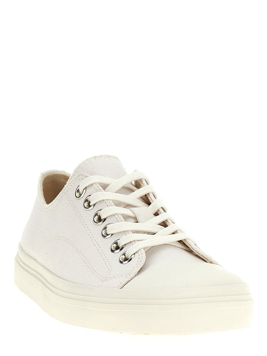 Moschino White Cotton Low Top Sneakers Curated Luxury Accessories by Orvyn