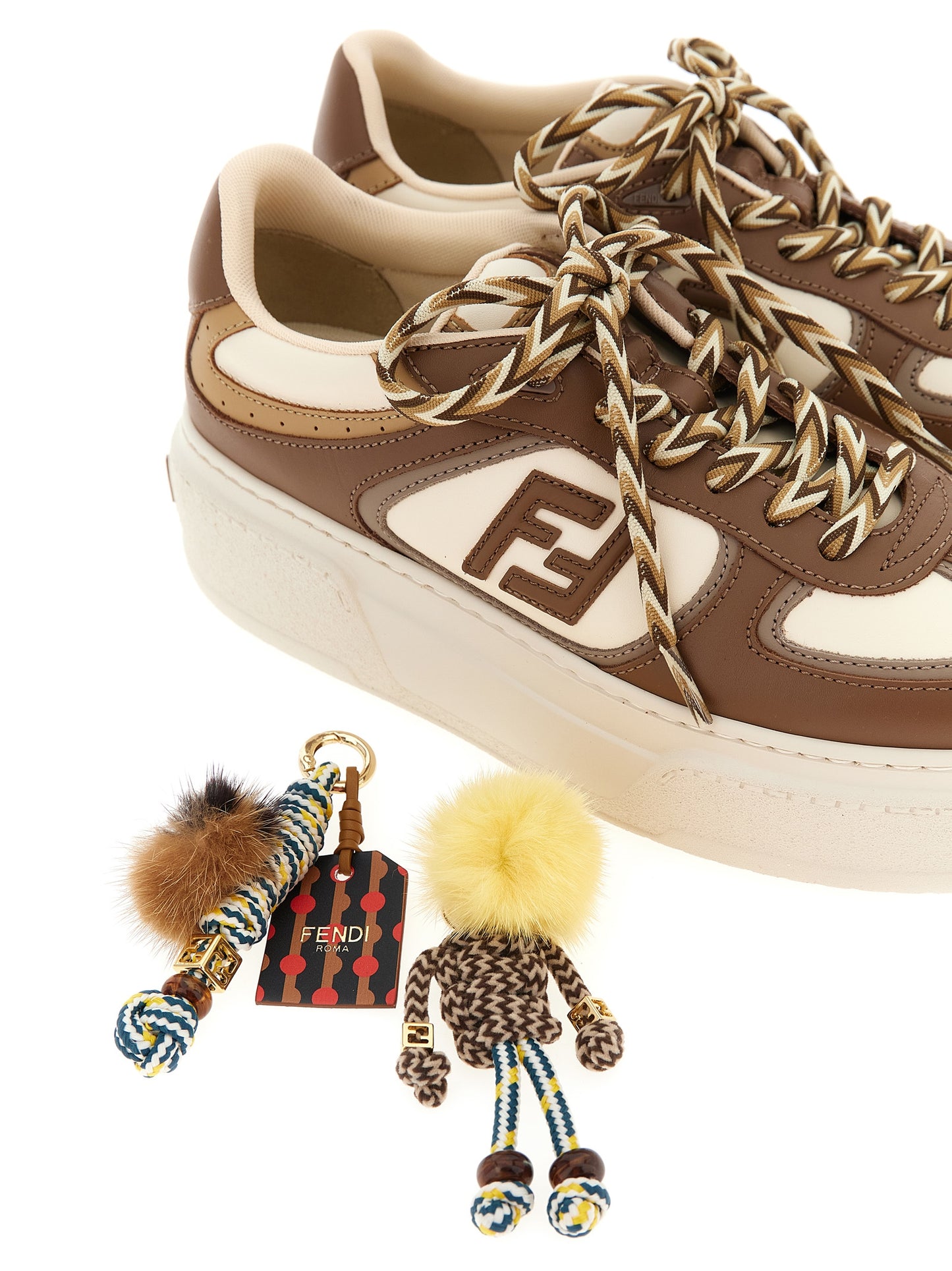 Fendi Multicolor Calfskin Platform Sneakers Curated Luxury Accessories by Orvyn