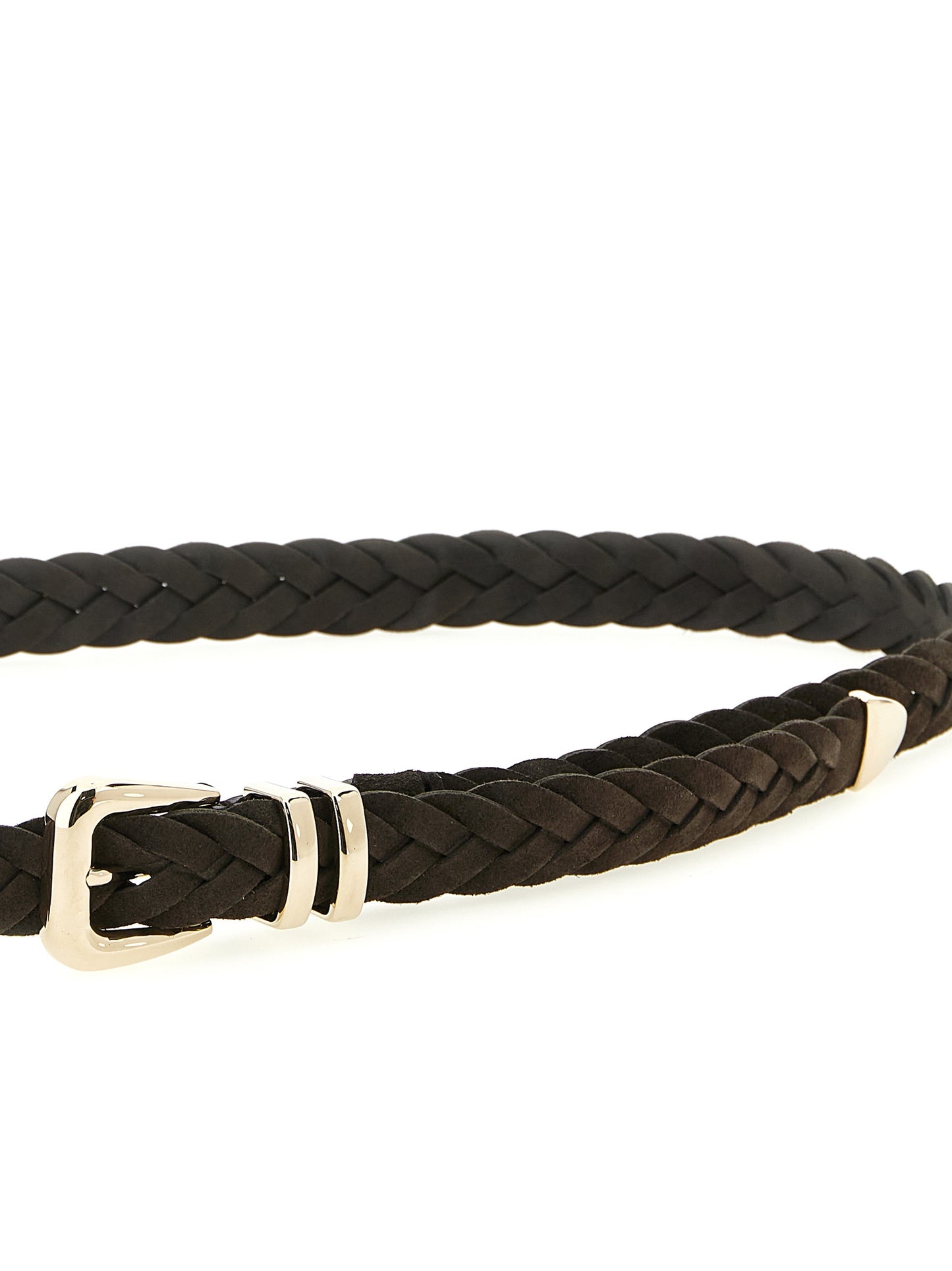 Brunello Cucinelli Brown Bull Skin Belt Curated Luxury Accessories by Orvyn