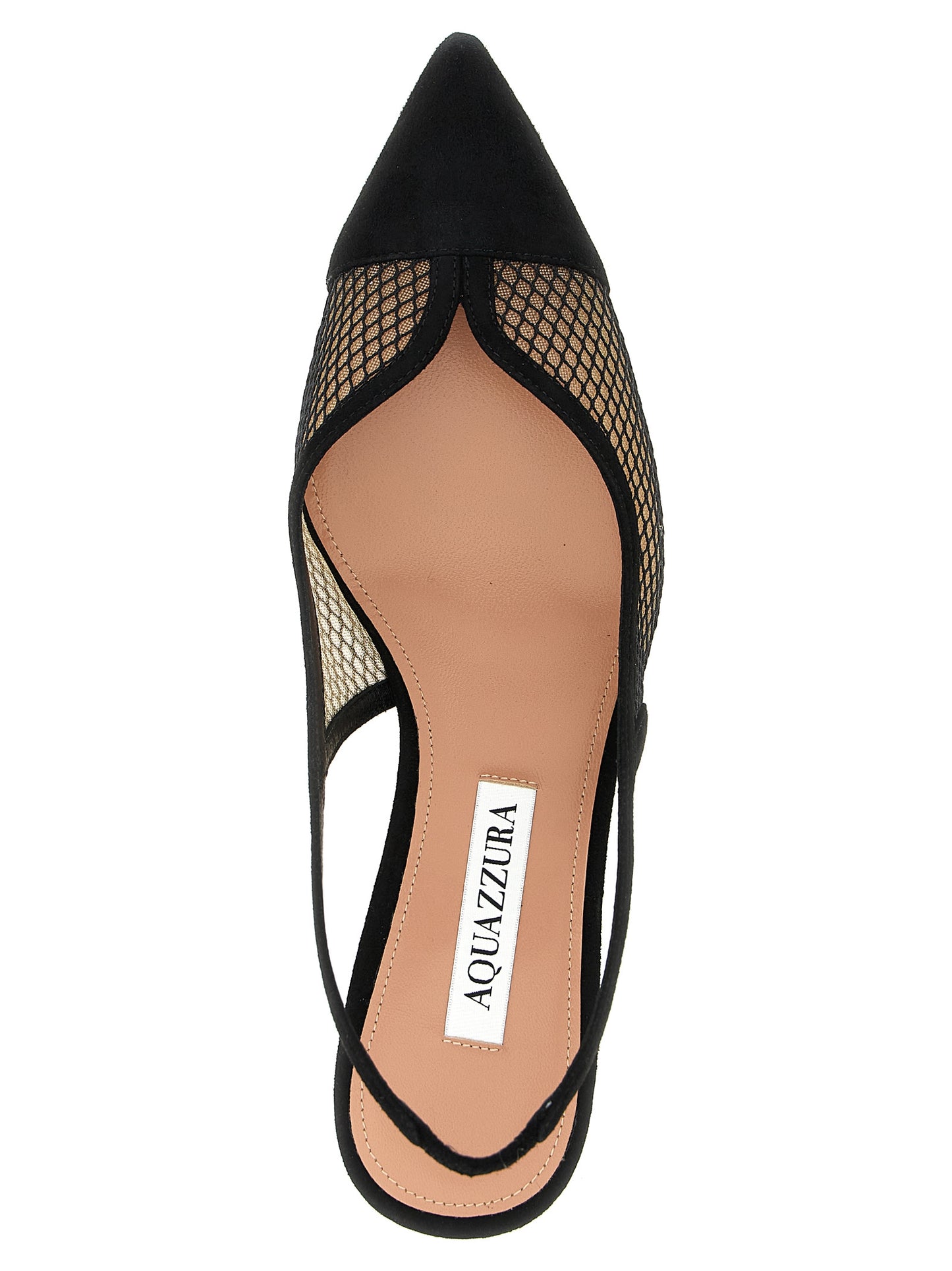 Aquazzura Black Textile Mid Heel Pumps Curated Luxury Accessories by Orvyn