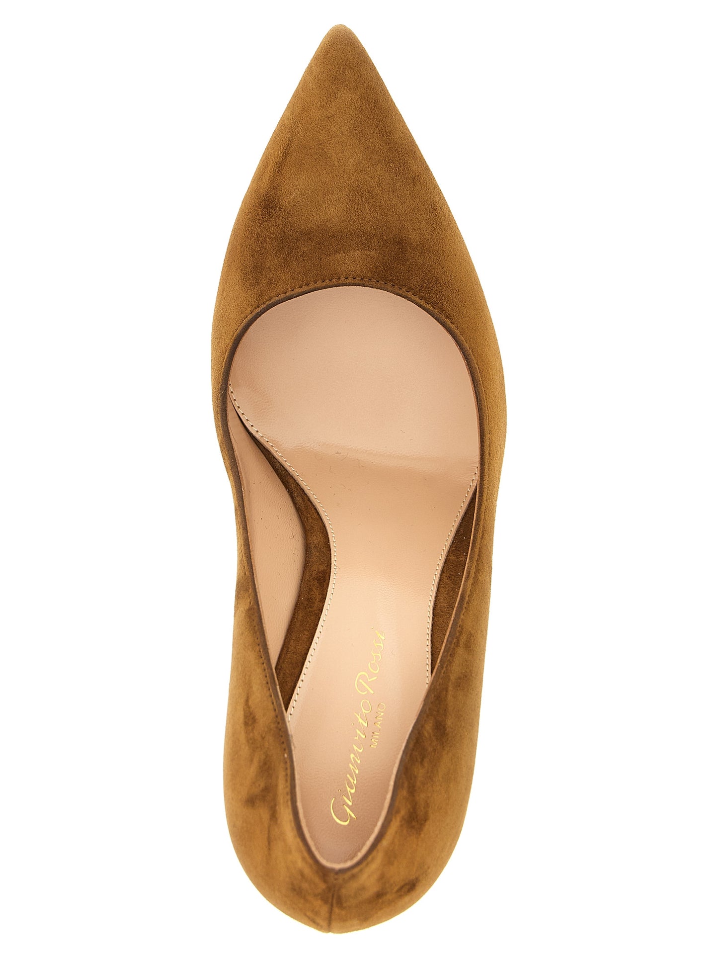 Gianvito Rossi Brown Suede Leather High Heel Pumps Curated Luxury Accessories by Orvyn