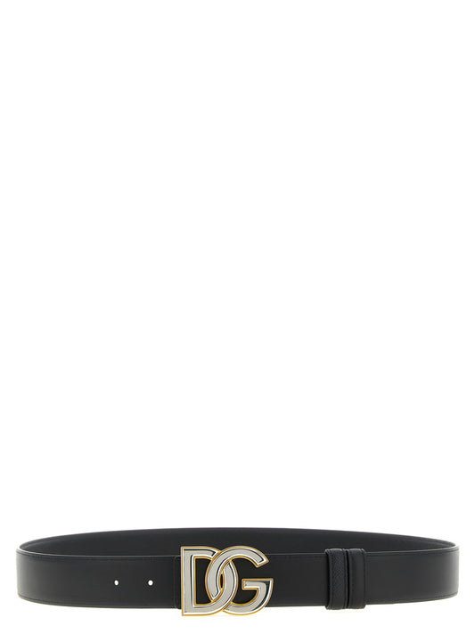 Dolce & Gabbana Black Calfskin Regular Belt Curated Luxury Accessories by Orvyn