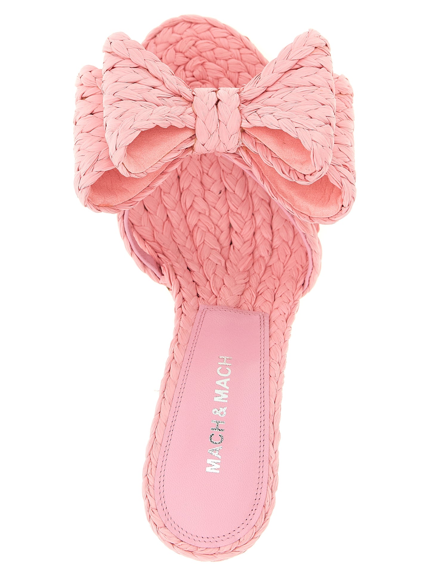 MACH & MACH Multicolor Raffia Stiletto Heel Sandals Curated Luxury Accessories by Orvyn