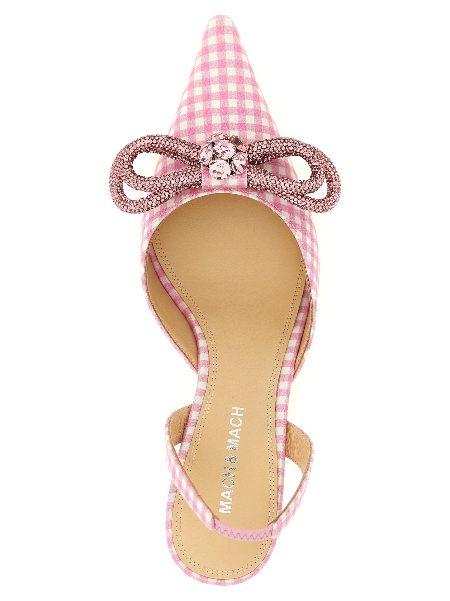 MACH & MACH Multicolor Cotton-Like Mid Heel Pumps Curated Luxury Accessories by Orvyn