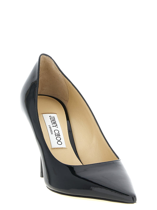 Jimmy Choo Black Leather High Heel Pumps schwarz