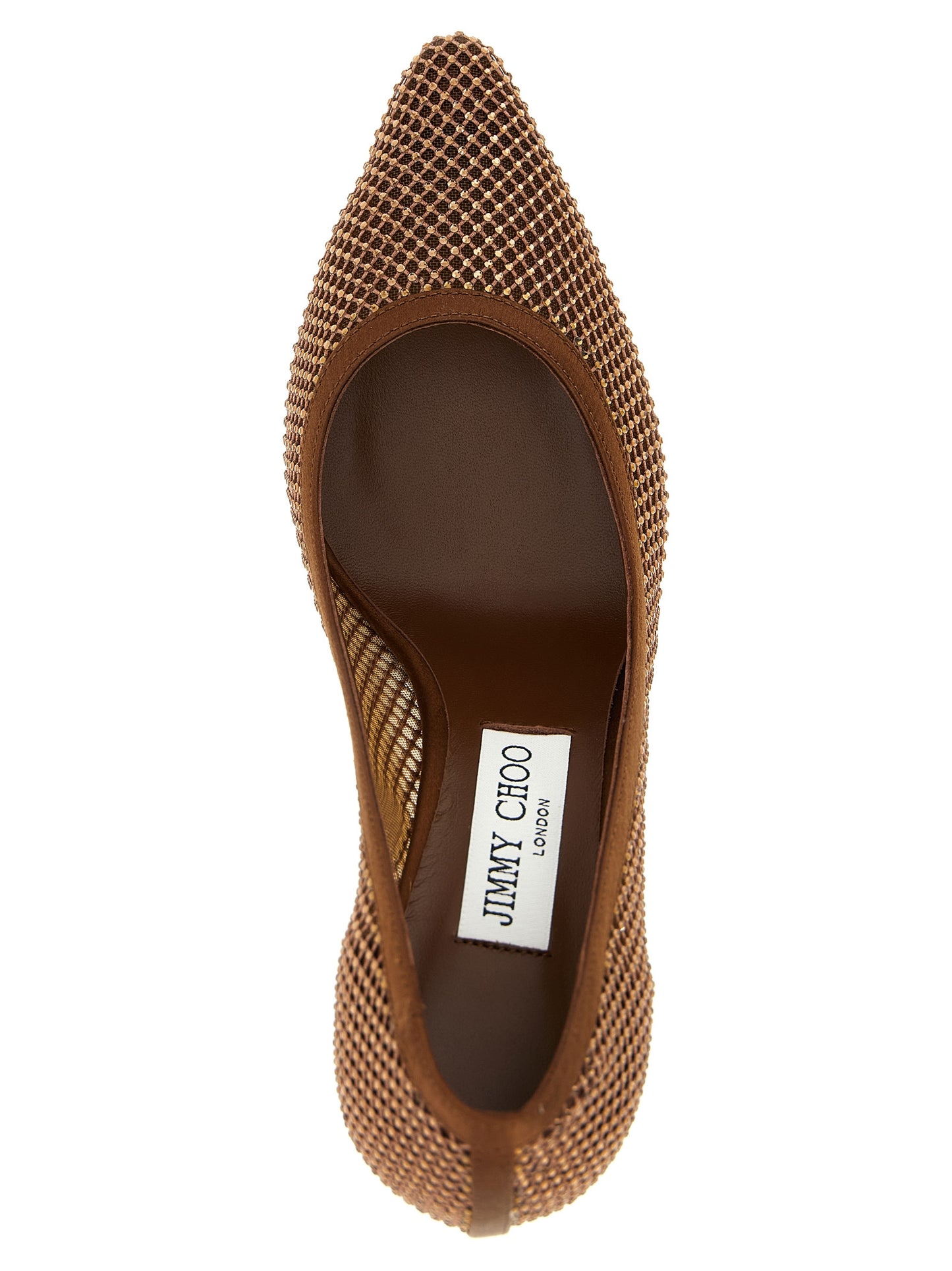 Jimmy Choo Brown Tencel High Heel Pumps Curated Luxury Accessories by Orvyn
