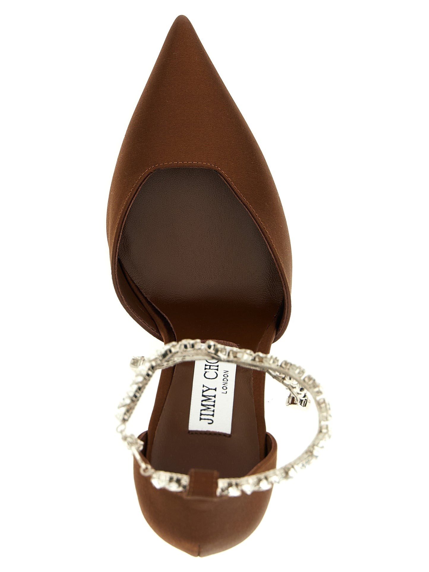 Jimmy Choo Brown Tencel High Heel Pumps Curated Luxury Accessories by Orvyn