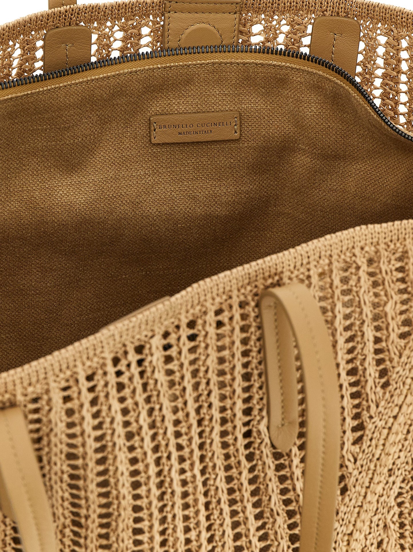 Brunello Cucinelli Beige Polyamide Shoulder Bag Curated Luxury Accessories by Orvyn