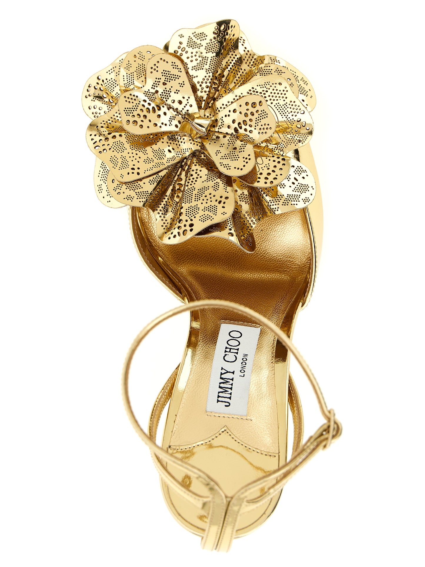 Jimmy Choo Gold 'Mimmi' Sandals