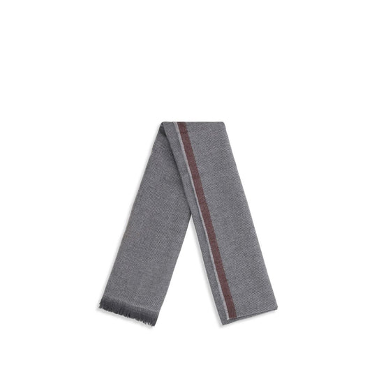 Brunello Cucinelli Gray Cashmere Scarf Curated Luxury Accessories by Orvyn