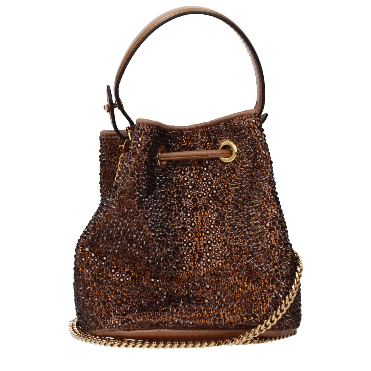 Versace Brown Satin Handbag Curated Luxury Accessories by Orvyn