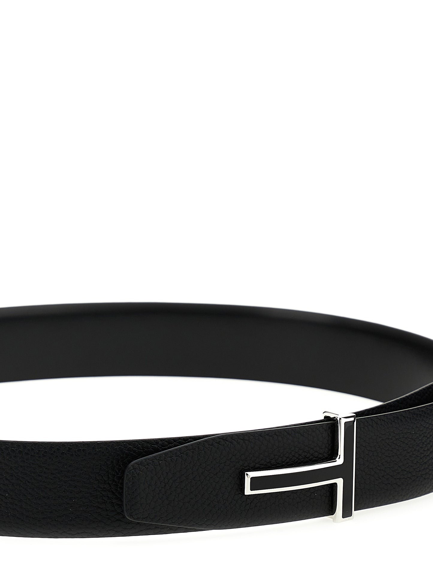 Tom Ford Black Calfskin Regular Belt Curated Luxury Accessories by Orvyn