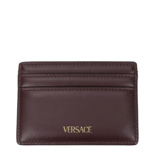 Versace Brown Leather Cardholder Curated Luxury Accessories by Orvyn