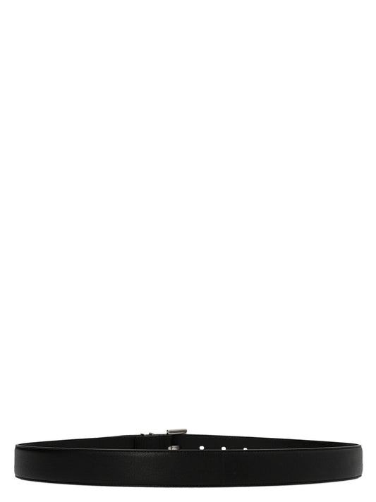 Saint Laurent Black 'S Bold' Belt Curated Luxury Accessories by Orvyn