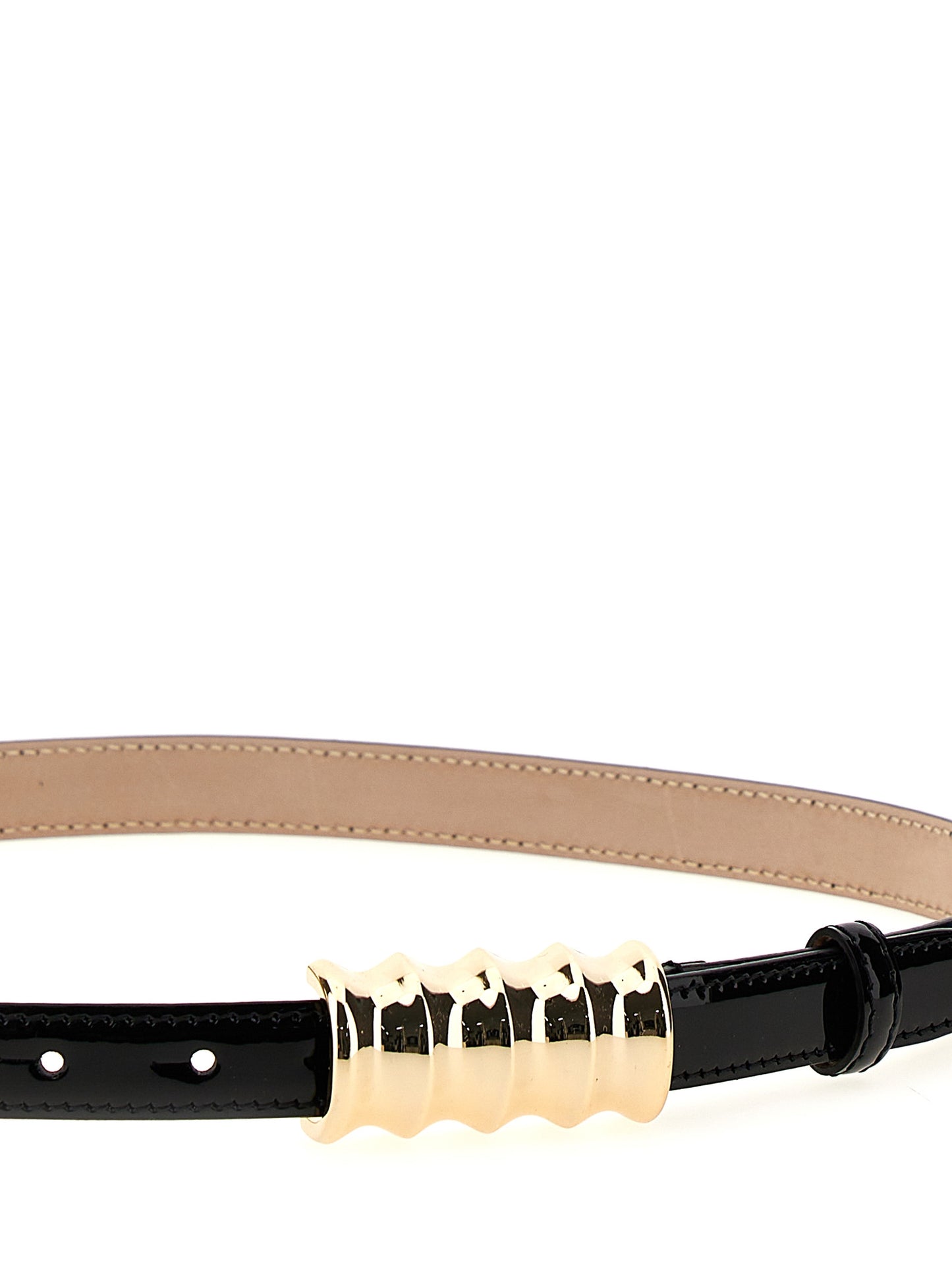 Khaite Black Calfskin Regular Belt Curated Luxury Accessories by Orvyn