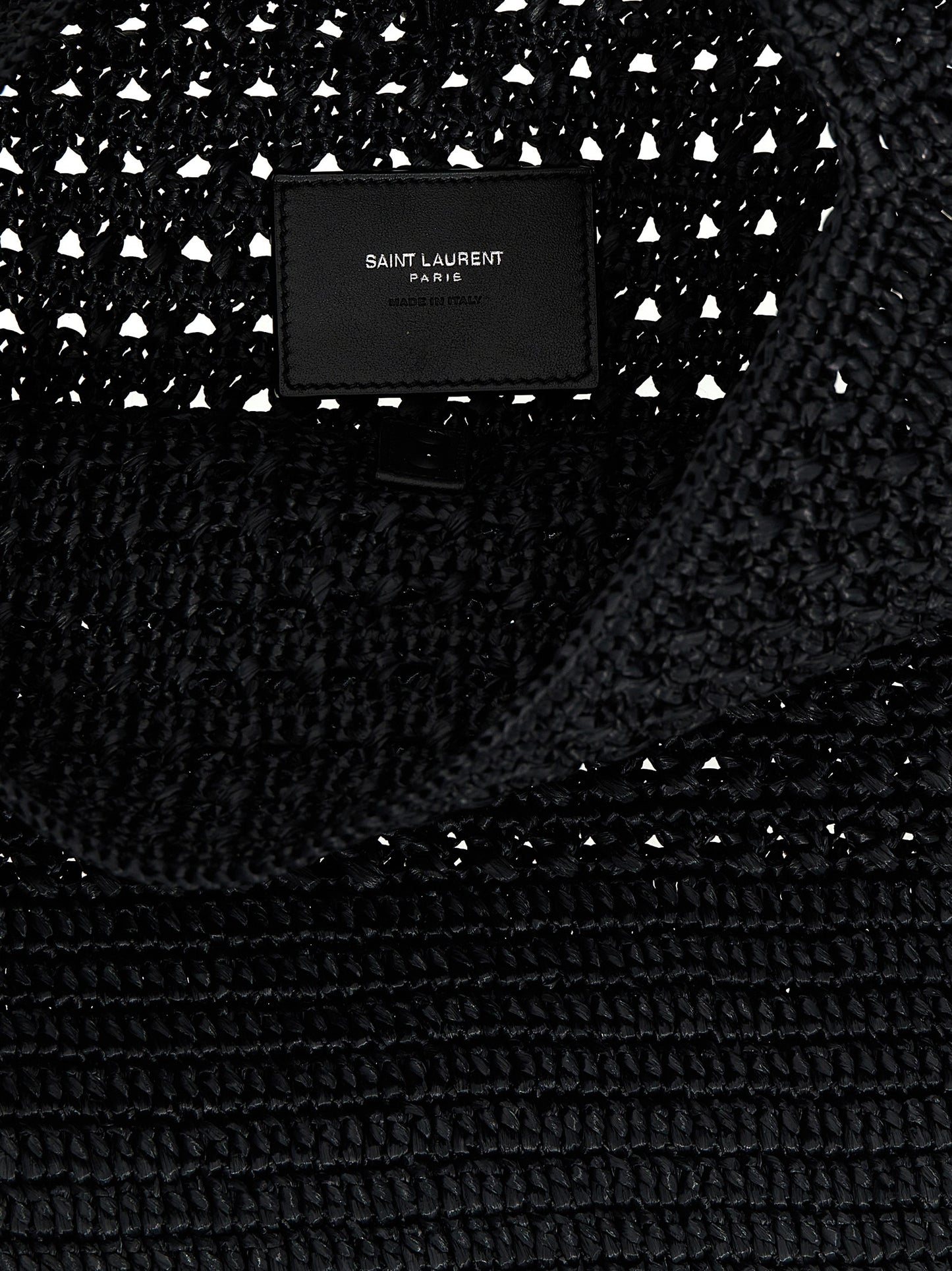 Saint Laurent Black Raffia Tote Bag Curated Luxury Accessories by Orvyn