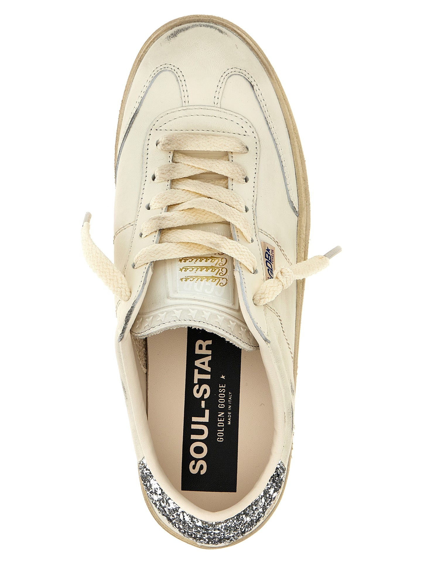 Golden Goose White Lamb Leather Low Top Sneakers Curated Luxury Accessories by Orvyn