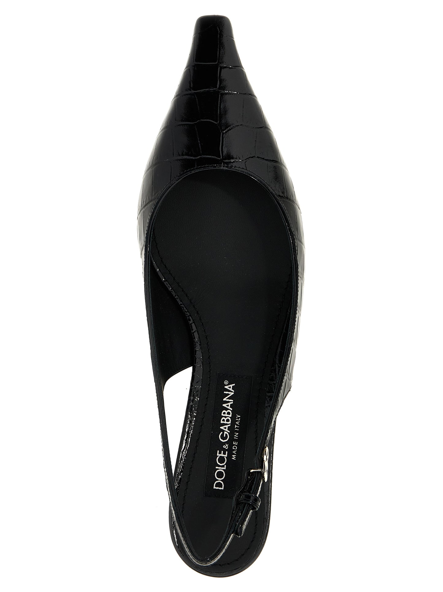 Dolce & Gabbana Black Calfskin Mid Heel Pumps Curated Luxury Accessories by Orvyn