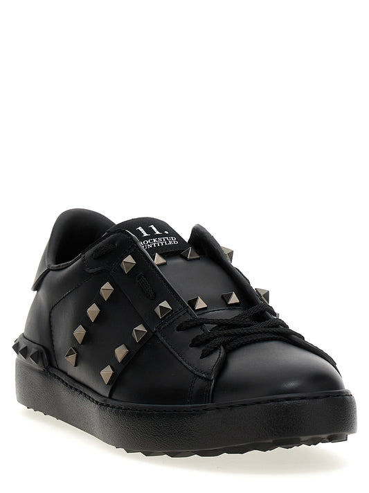 Valentino Garavani Black Calfskin Low Top Sneakers Curated Luxury Accessories by Orvyn