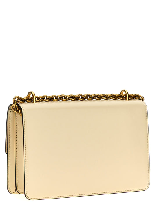 Valentino Garavani White Calfskin Shoulder Bag Curated Luxury Accessories by Orvyn