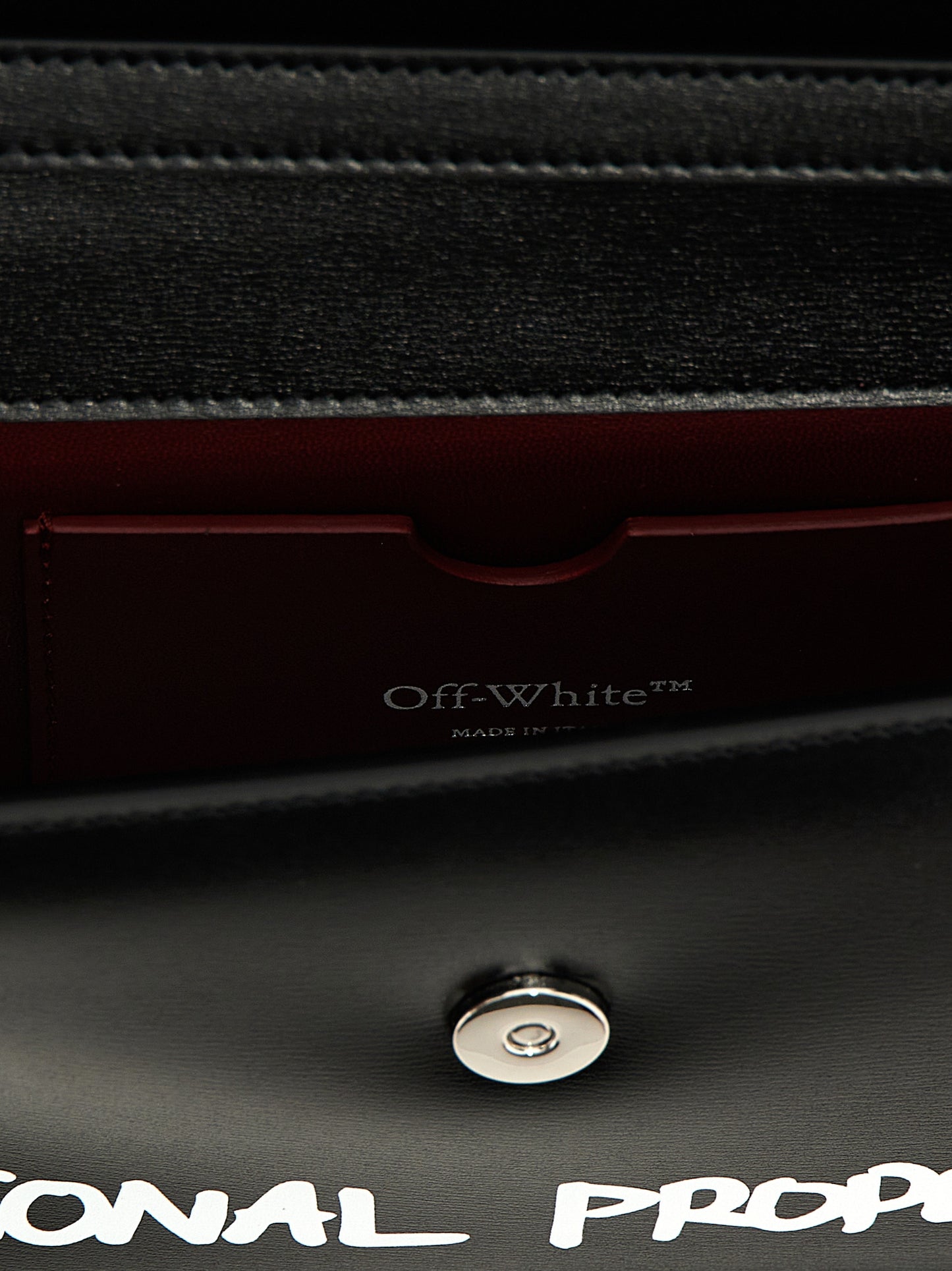 Off-White Bicolor Calfskin Shoulder Bag Curated Luxury Accessories by Orvyn