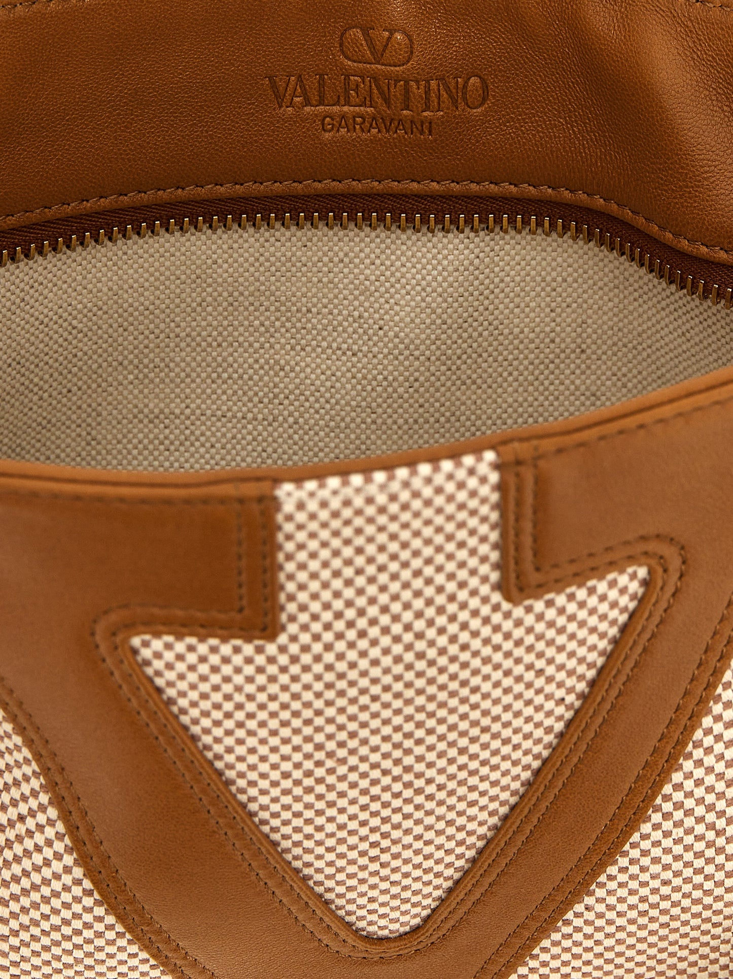 Valentino Garavani Beige 'Viva Superstar' Small Tote Bag