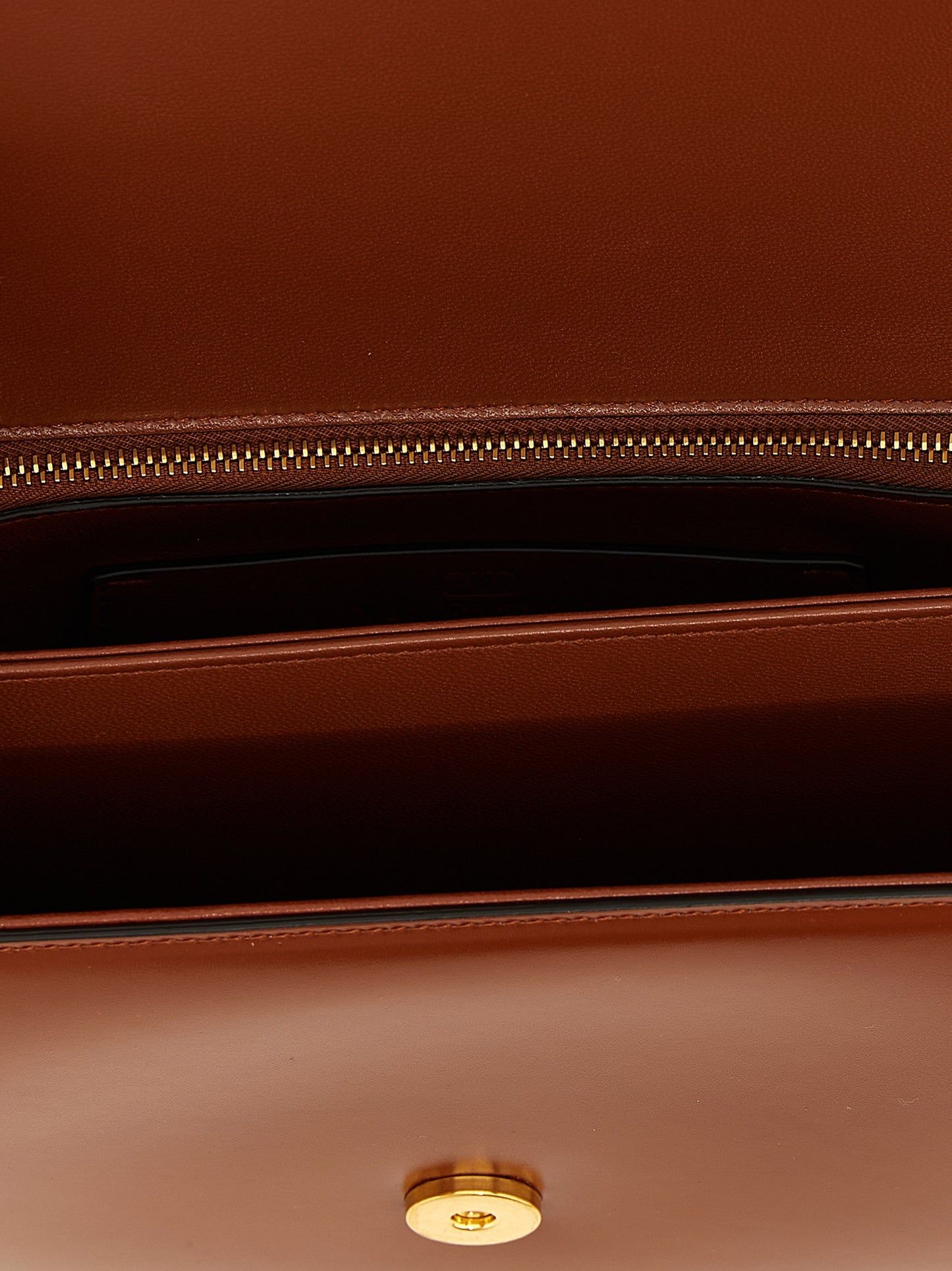Valentino Garavani Brown Calfskin Shoulder Bag Curated Luxury Accessories by Orvyn