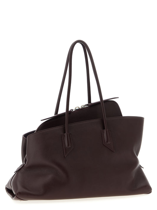The Attico Purple Calfskin Shoulder Bag Curated Luxury Accessories by Orvyn